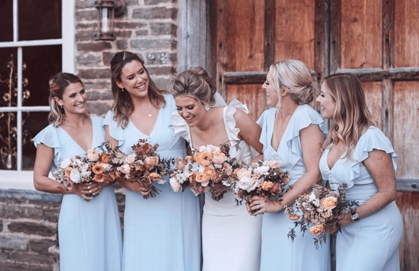true blue bridesmaid dresses Off the Shoulder Royal Blue Long Bridesmaid Dress with Slit  FancyVestido