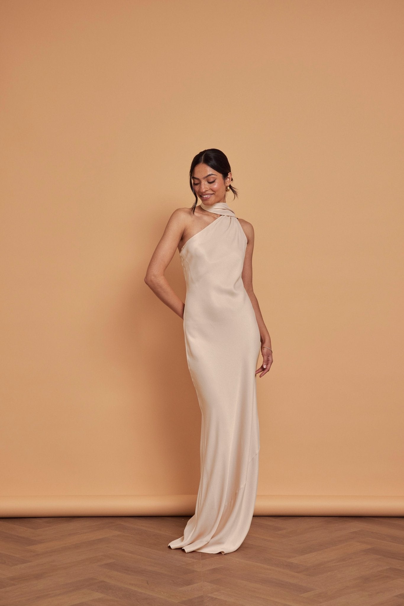 Our Cressida Champagne Ivory Bridesmaid Dress | Maids to Measure UK
