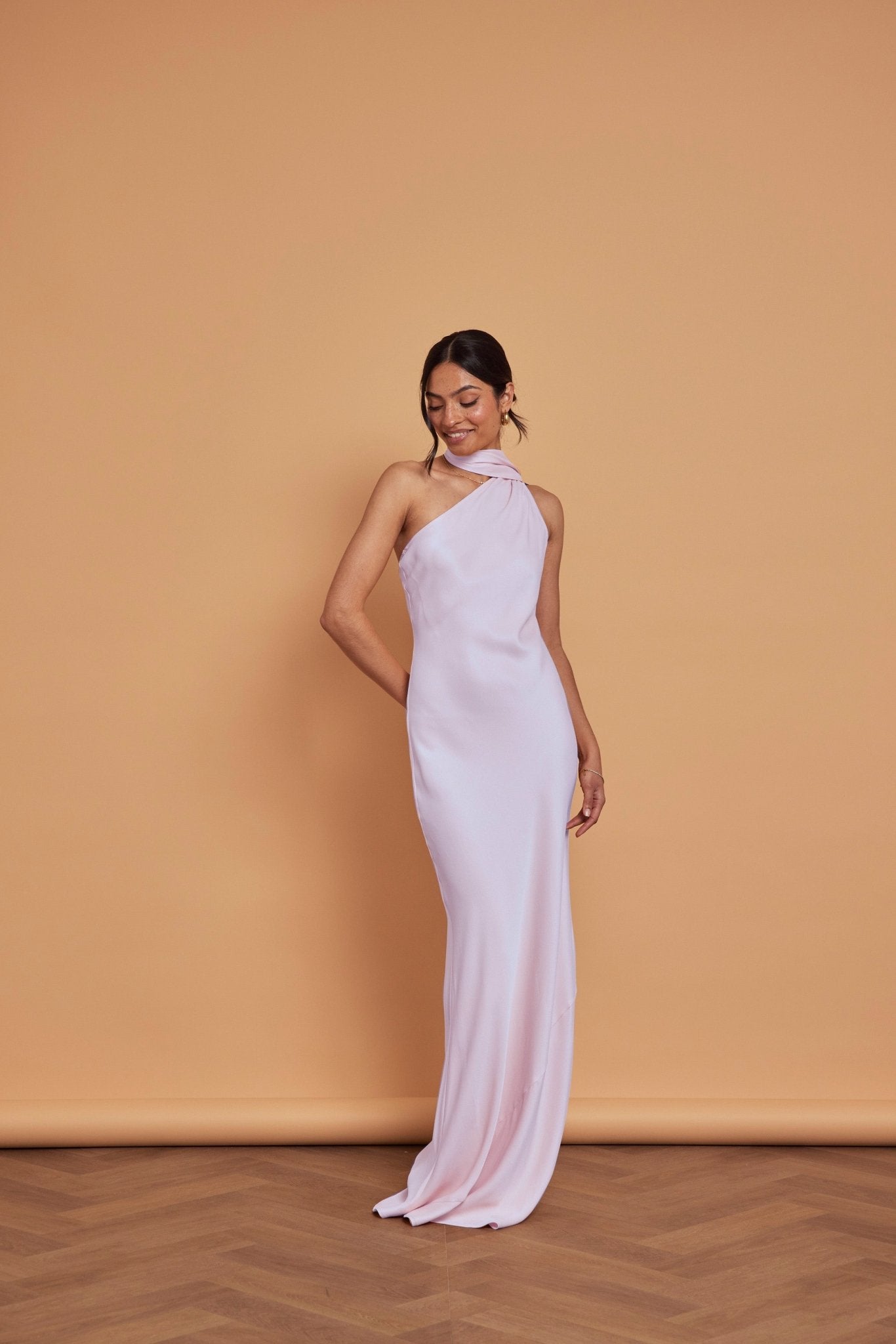 Cressida Satin Asymmetric Dress
