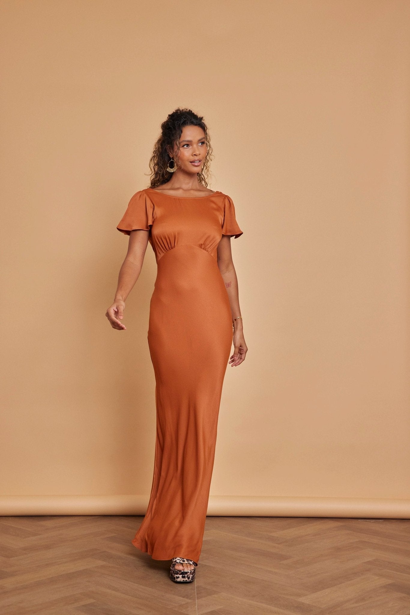 Our Eadie Burnt Orange Bridesmaid Dress | Maids to Measure UK Our Eadie Burnt Orange Bridesmaid Dress | Maids to Measure UK