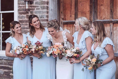 Could blue bridesmaid dresses be your 'something blue'?
