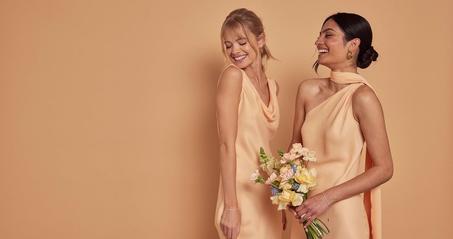 The Perfect Peach Dress for Summer Maids to Measure The Perfect Peach Dress for Summer Maids to Measure