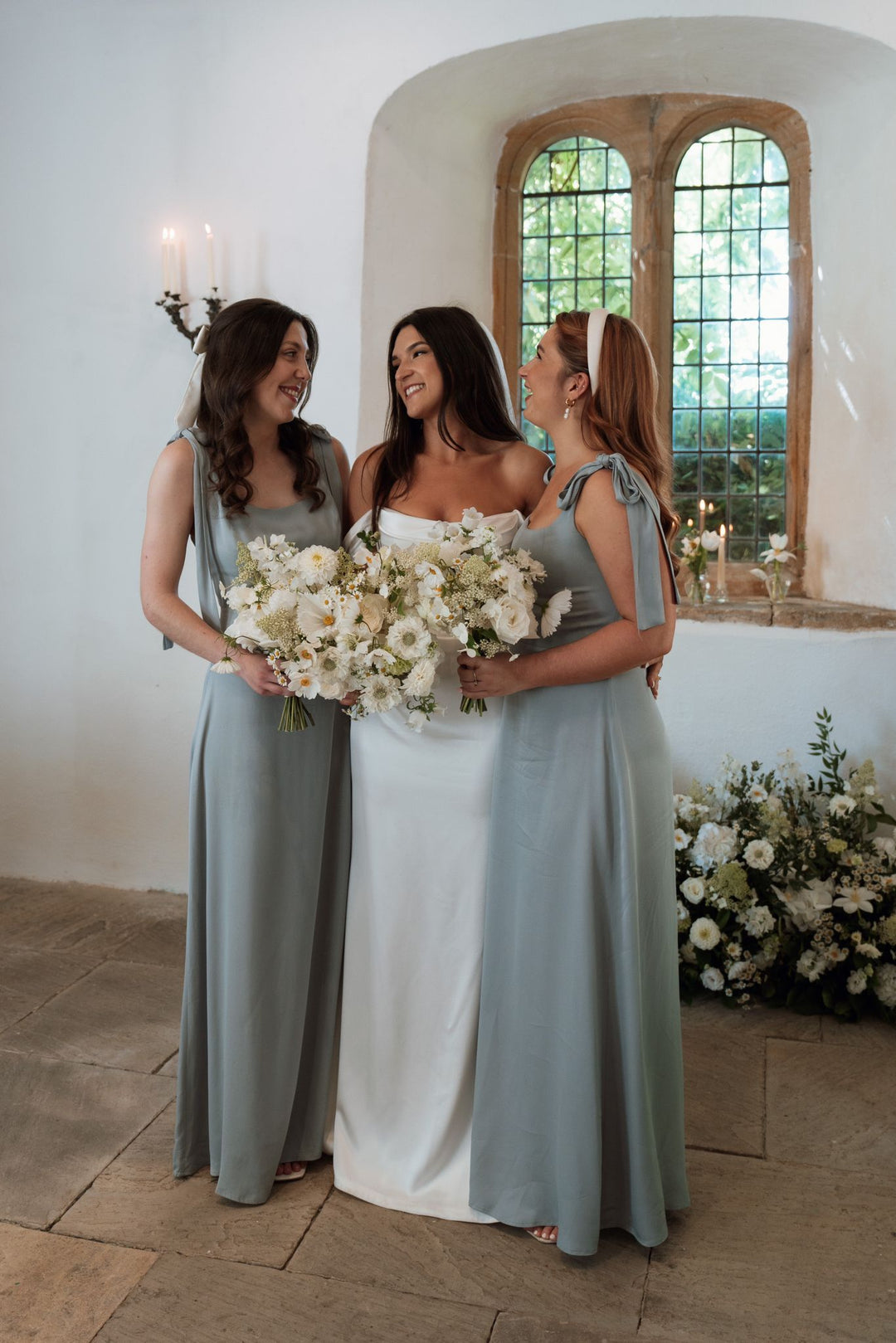 Allegra Satin Tie Shoulder Bridesmaid Dress - Duck Egg Blue, 16 / Duck Egg Allegra Satin Tie Shoulder Bridesmaid Dress - Duck Egg Blue, 16 / Duck Egg