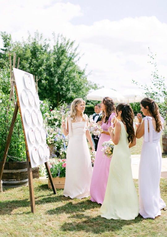 Allegra Satin Tie Shoulder Bridesmaid Dress - Orchid Pink - Maids to Measure