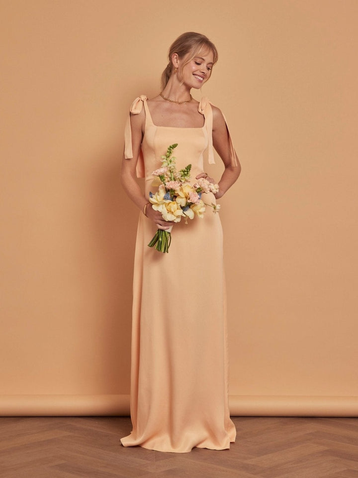peach coloured bridesmaid dresses uk Pretty in Peach Bridesmaid Dresses