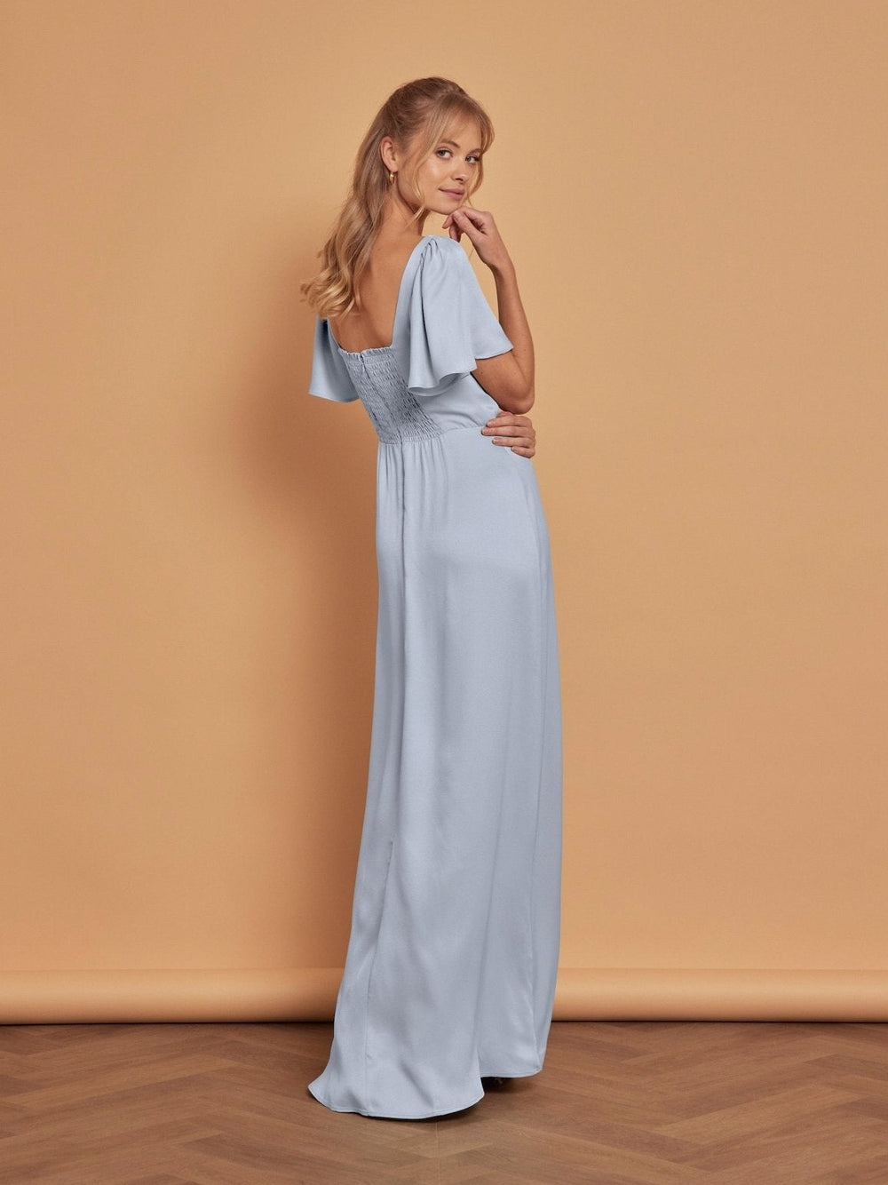 bridesmaid maternity dresses uk Amalfi Maternity Dress Champagne 12