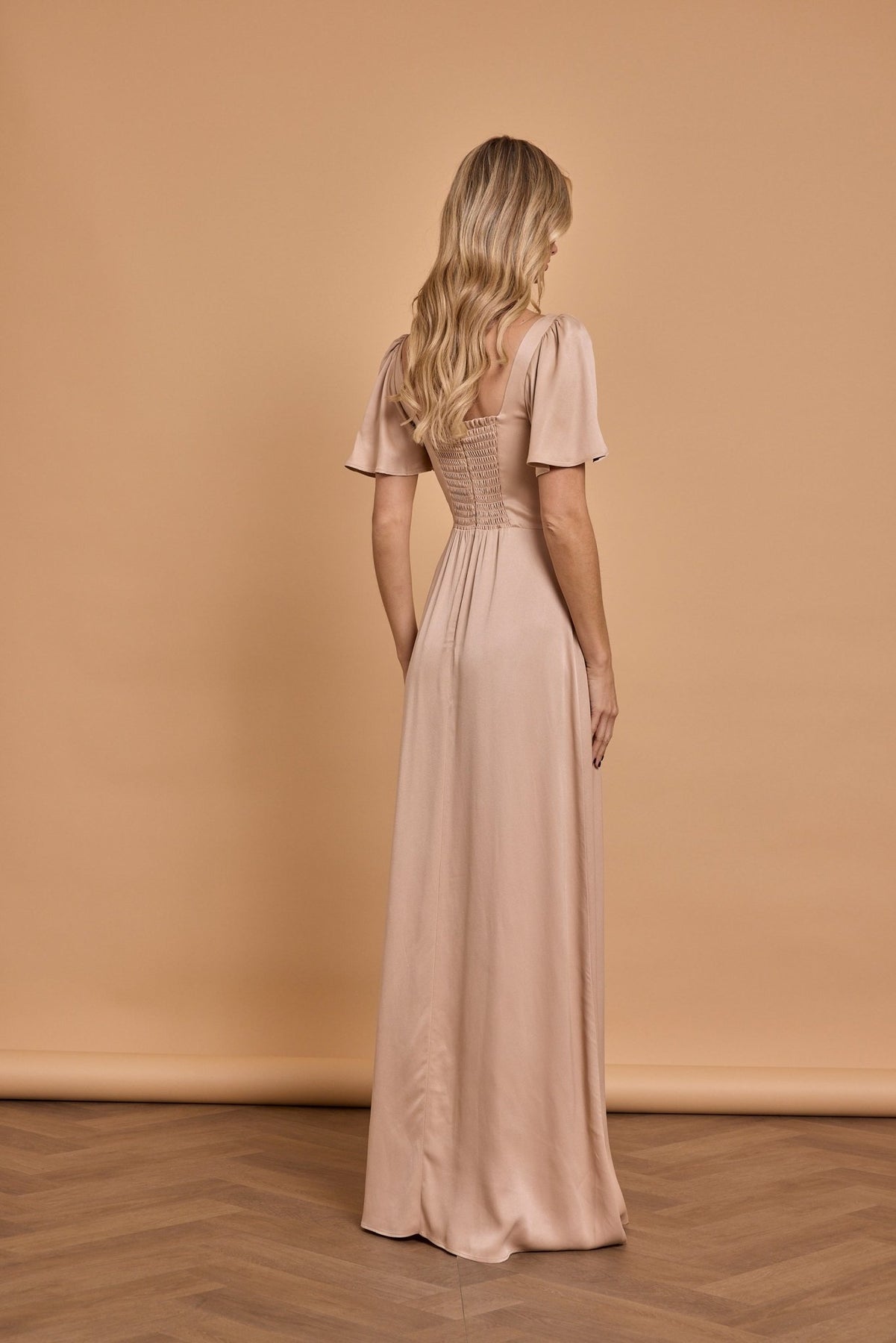 Clemmie Satin Bridesmaid Dress - Mocha, 6 / Mocha Clemmie Satin Bridesmaid Dress - Mocha, 6 / Mocha