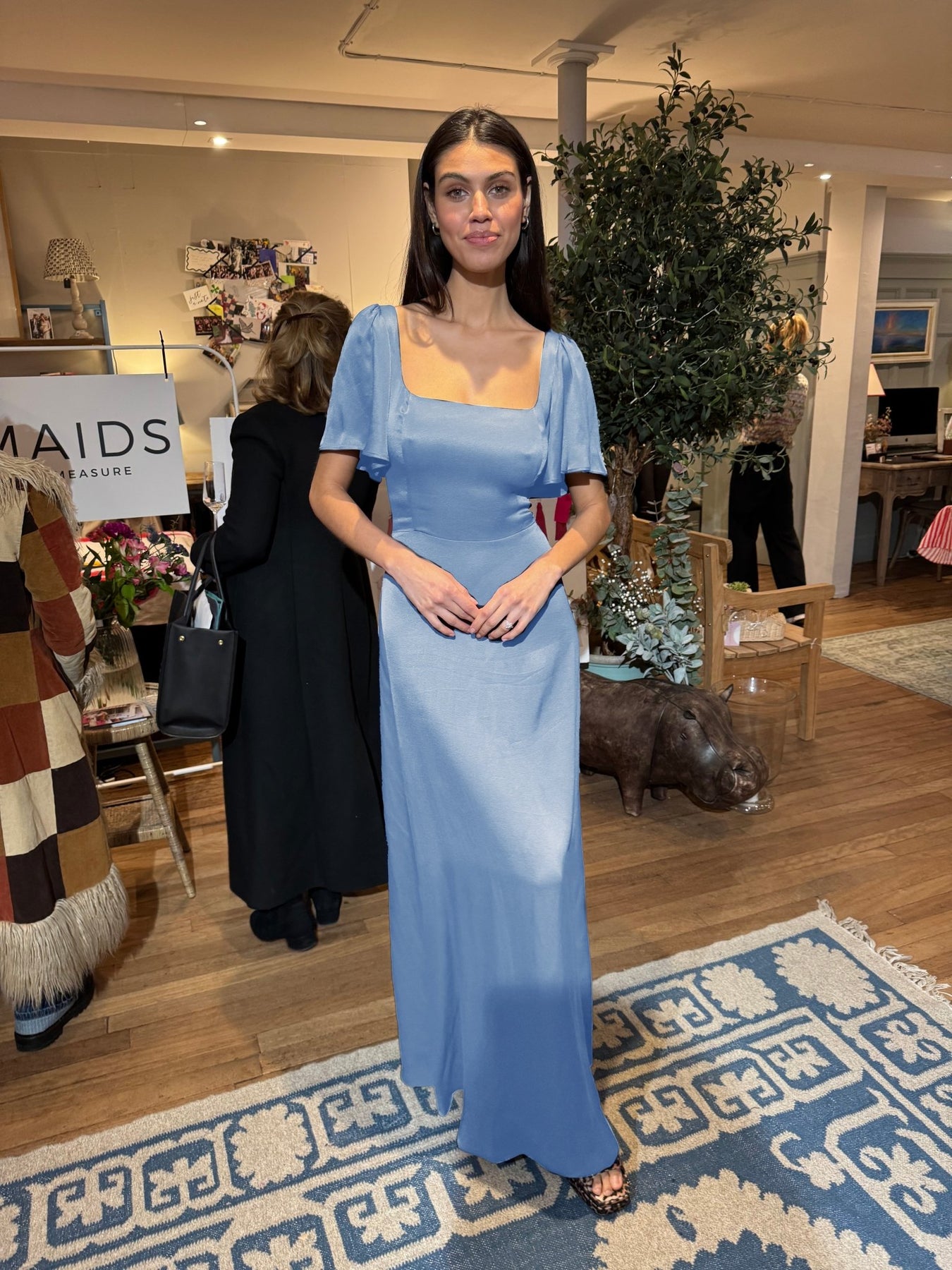 Clemmie Cornflower Blue Bridesmaid Dress