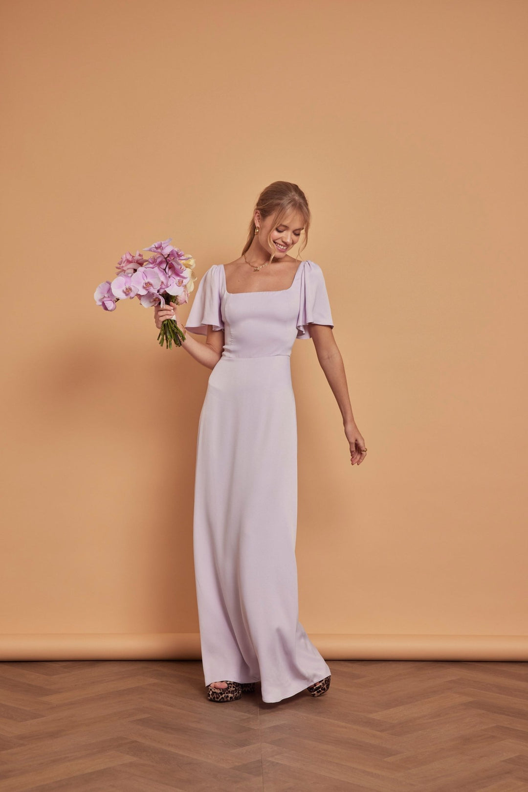 Clemmie Satin Bridesmaid Dress - Lilac, 24 / Lilac Clemmie Satin Bridesmaid Dress - Lilac, 24 / Lilac
