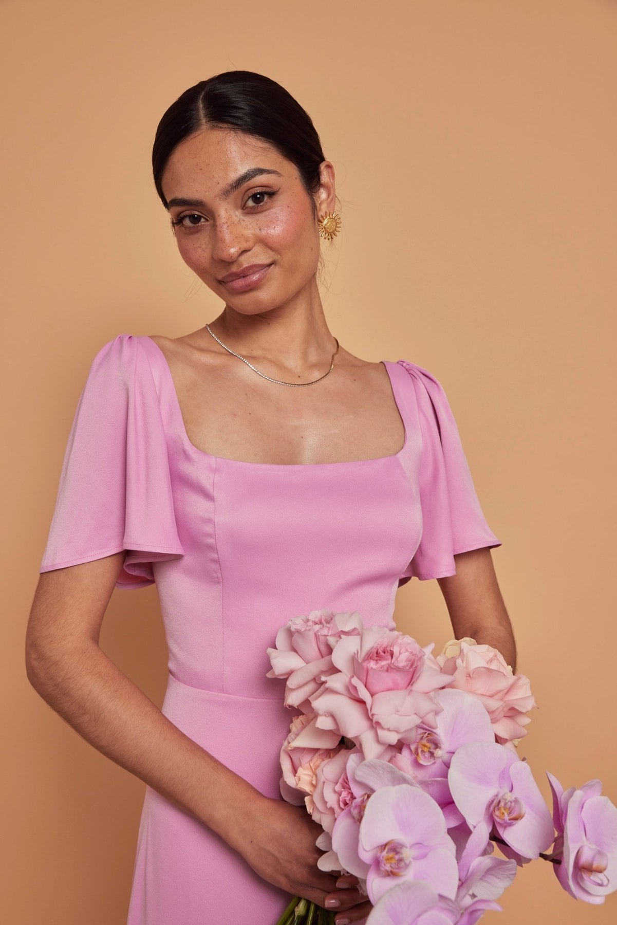 Clemmie Orchid Pink Bridesmaid Dress