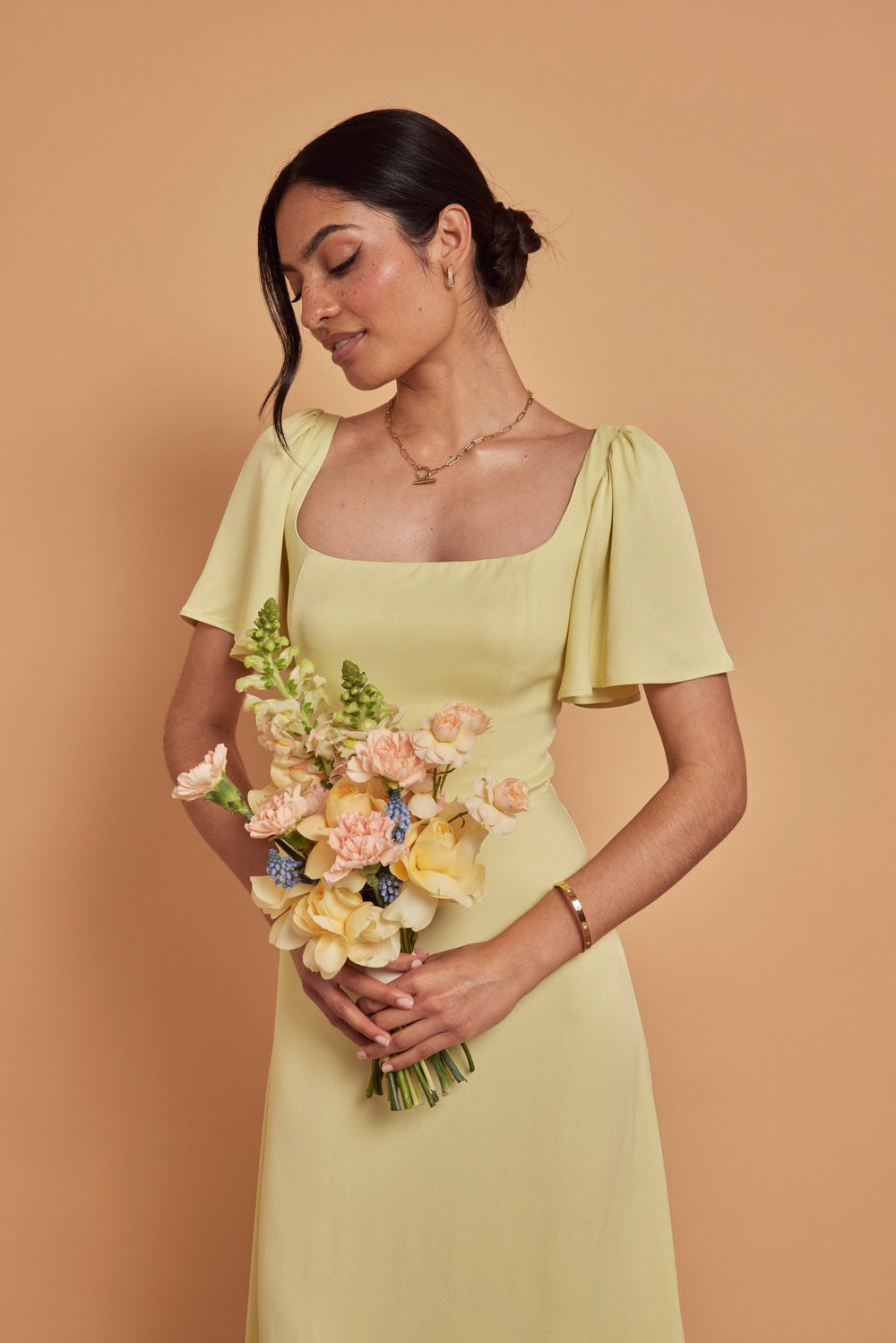Yellow Bridesmaid Dresses Maids to Measure Yellow Bridesmaid Dresses Maids to Measure