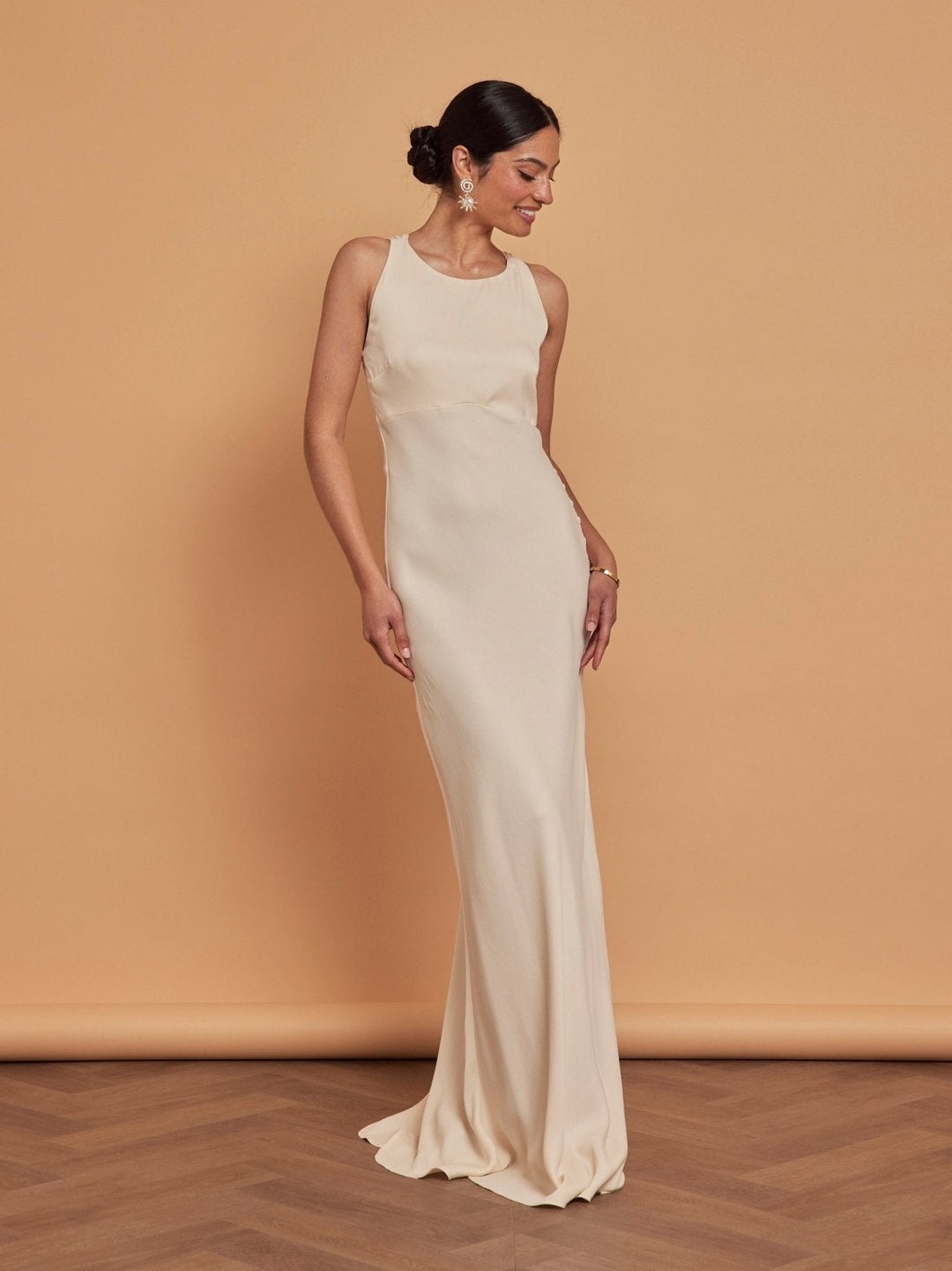 nude satin bridesmaid dresses Sheath One Shoulder Nude Silk Satin Bridesmaid Dresses,745 muttie dresses Online Store Powered by Storenvy