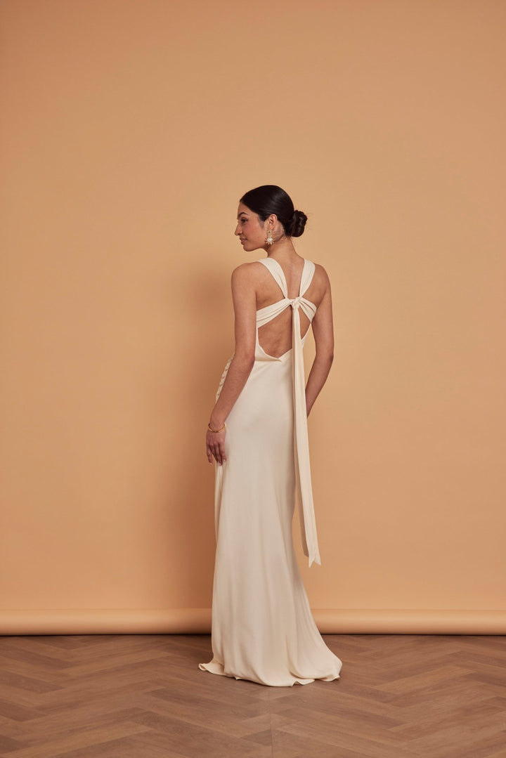 Our Coco Champagne Ivory Bridesmaid Dress | Maids to Measure UK