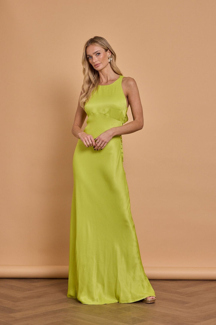 slim fit dress slacks Our Coco Lime Green Bridesmaid Dress
