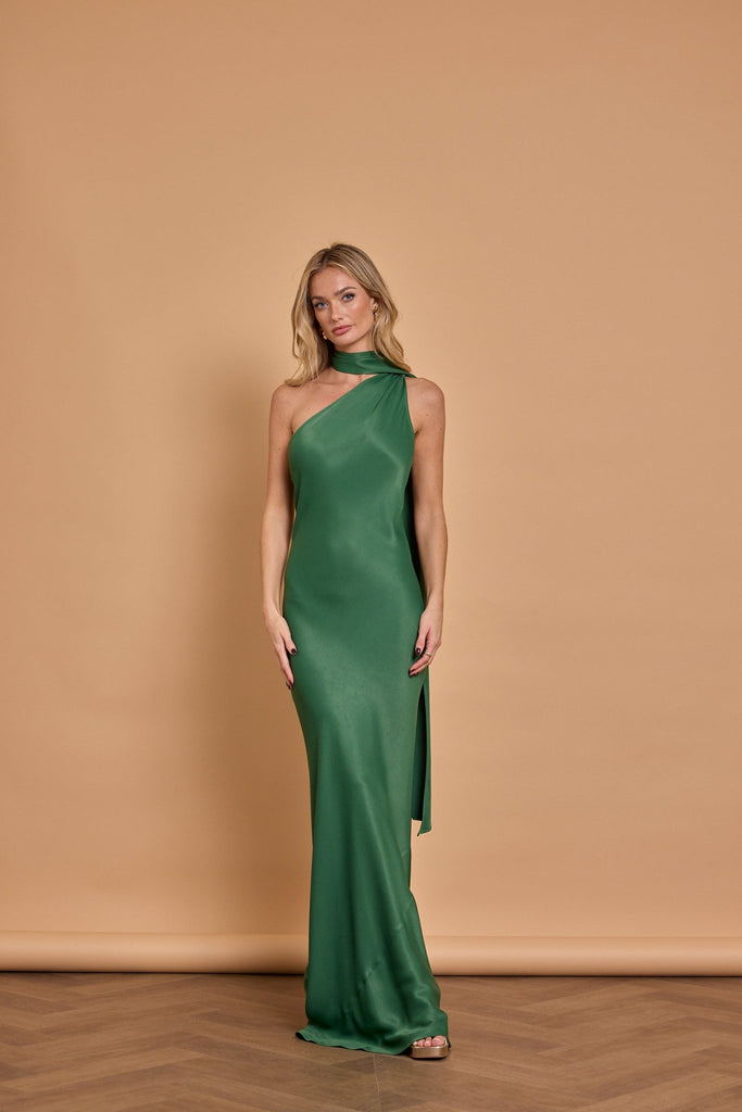 green emerald velvet dress Our Cressida Emerald Green Bridesmaid Dress