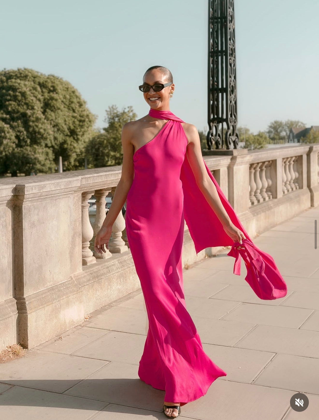 Our Cressida Hot Pink Bridesmaid Dress
