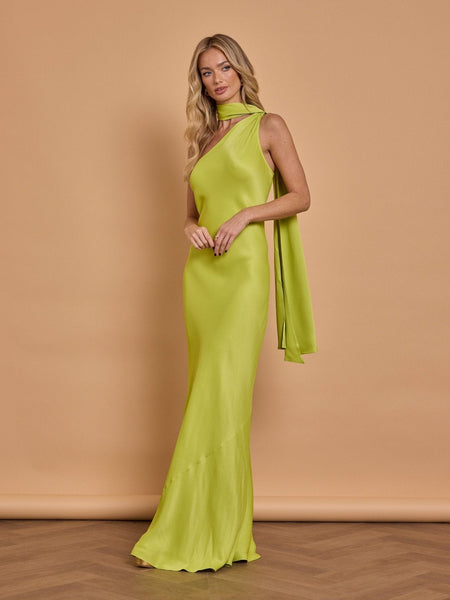Cressida Satin Asymmetric Dress