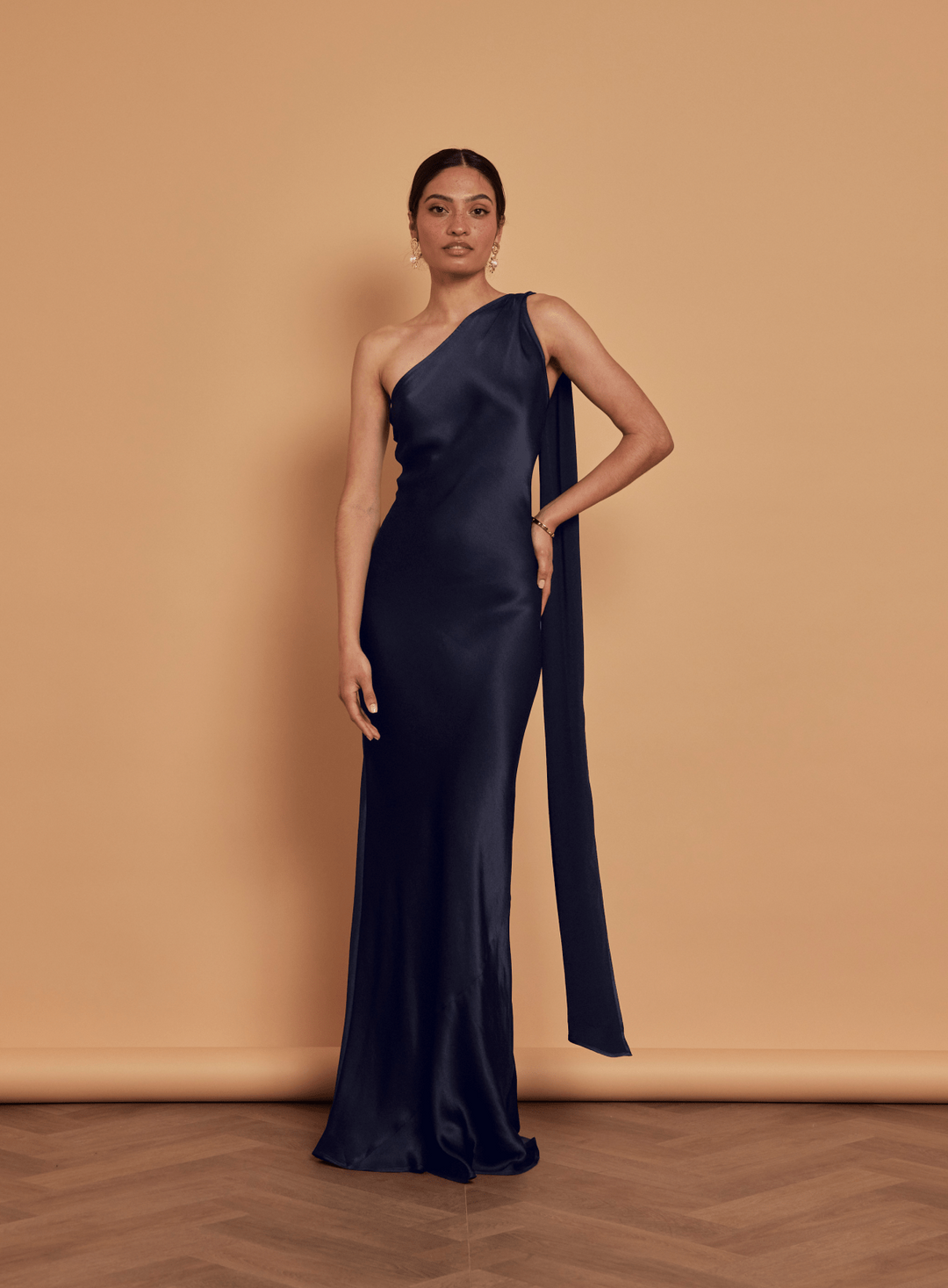 Cressida Satin Asymmetric Dress