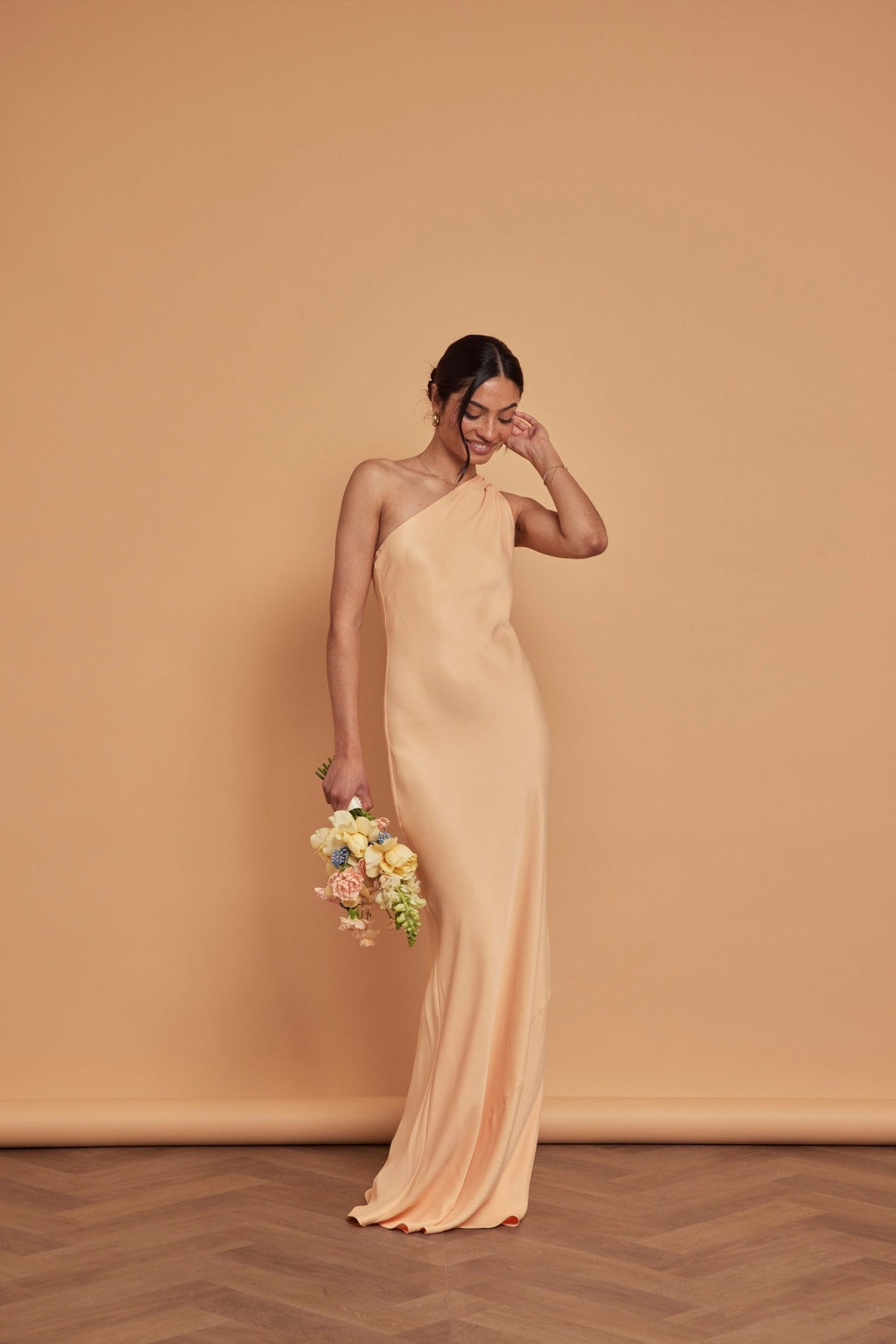 Cressida Satin Asymmetric Dress