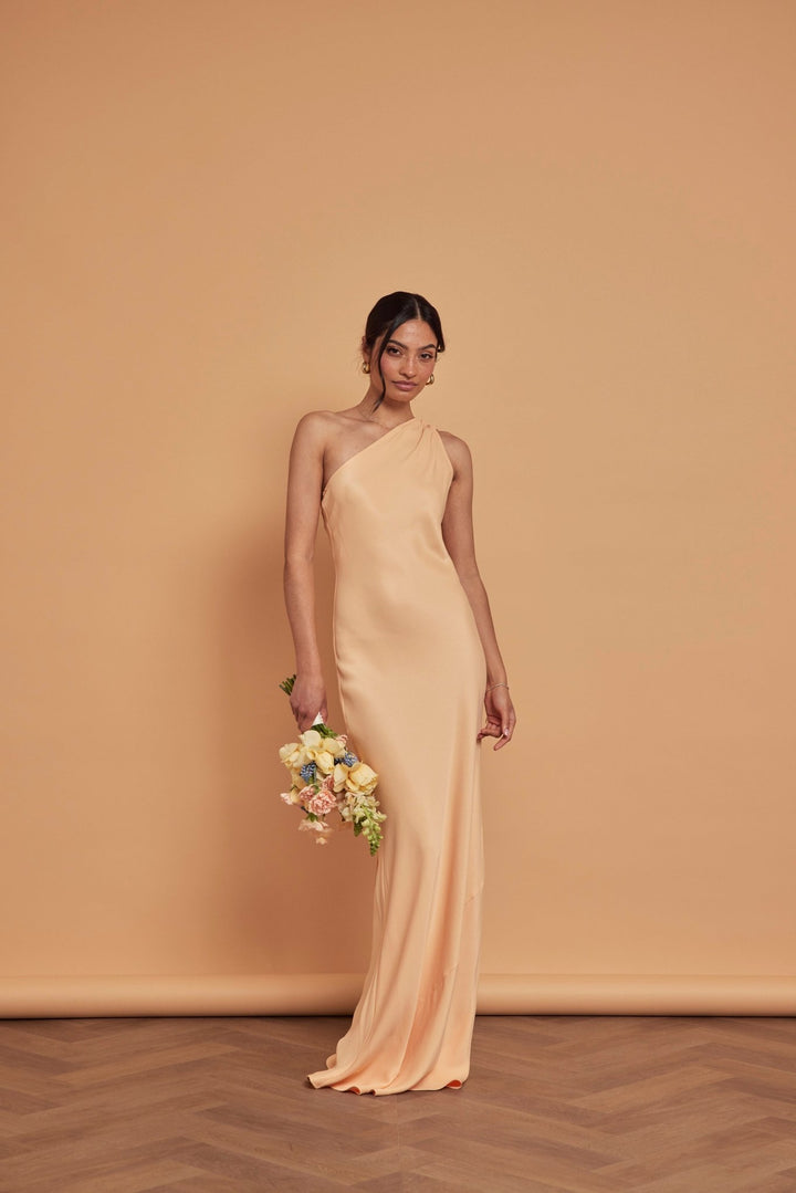 Cressida Satin Asymmetric Dress