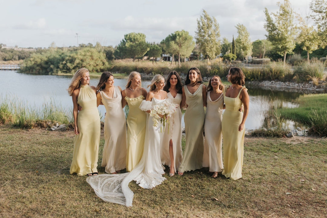 Enya Yellow Bridesmaid Dress | Maids to Measure UK