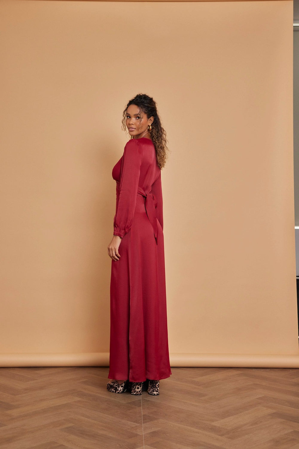 sachin and babi light blue dress Burgundy Bridesmaid Dresses: 28 Wedding Styling Ideas main image 0