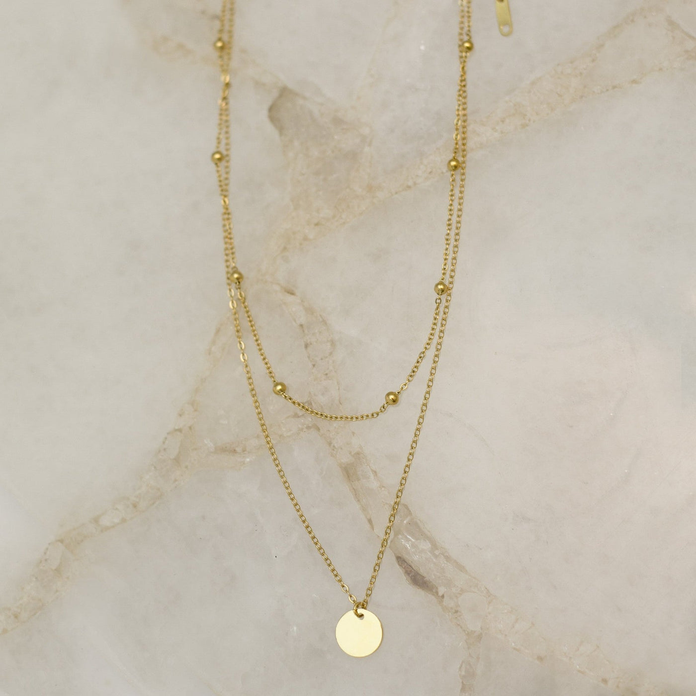 Layered coin necklace - Maids to Measure