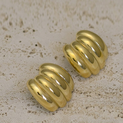 Oversized geometric four row studs - Maids to Measure