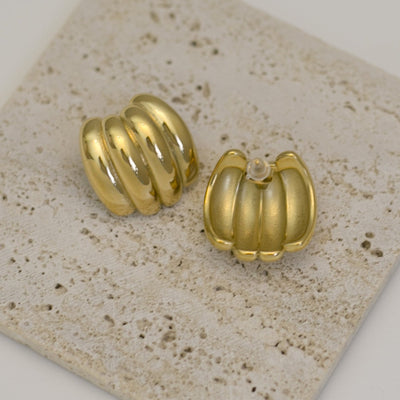 Oversized geometric four row studs - Maids to Measure