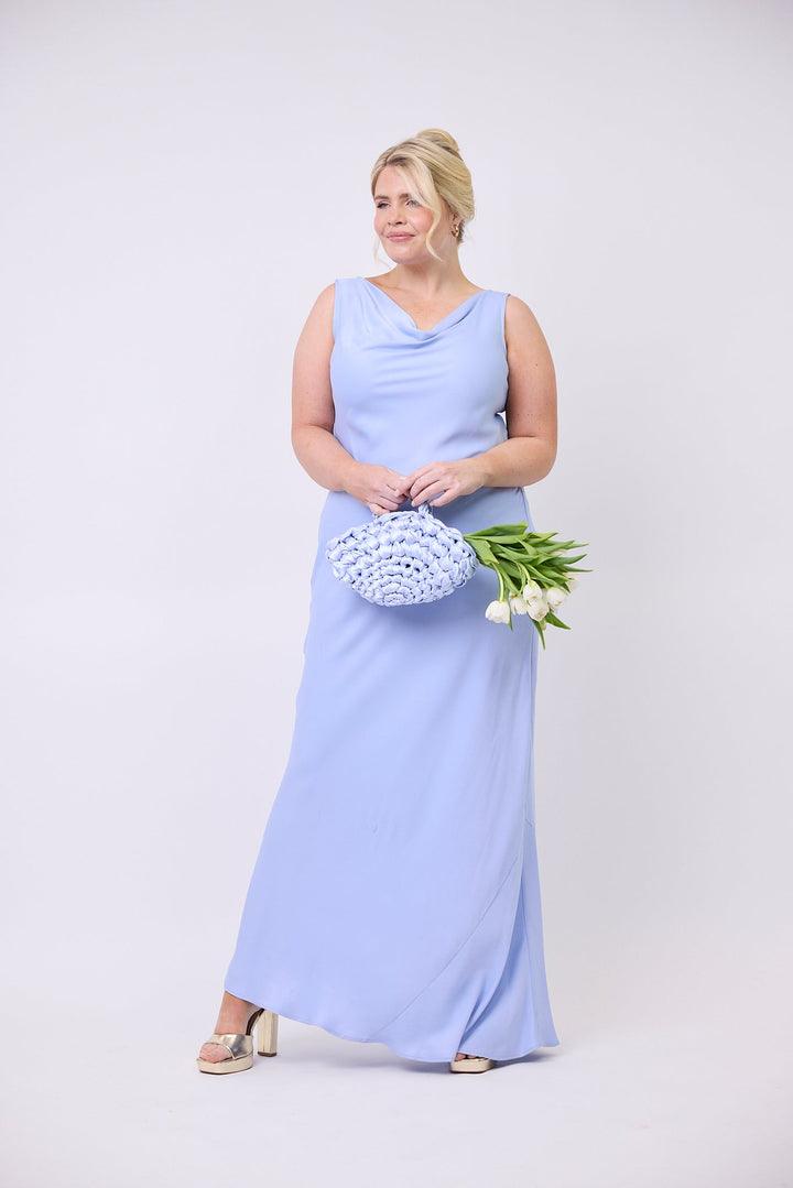 cornflower blue dress plus size CITY CHIC | Women's Plus Size Midi Frill Dee Dress - cornflower