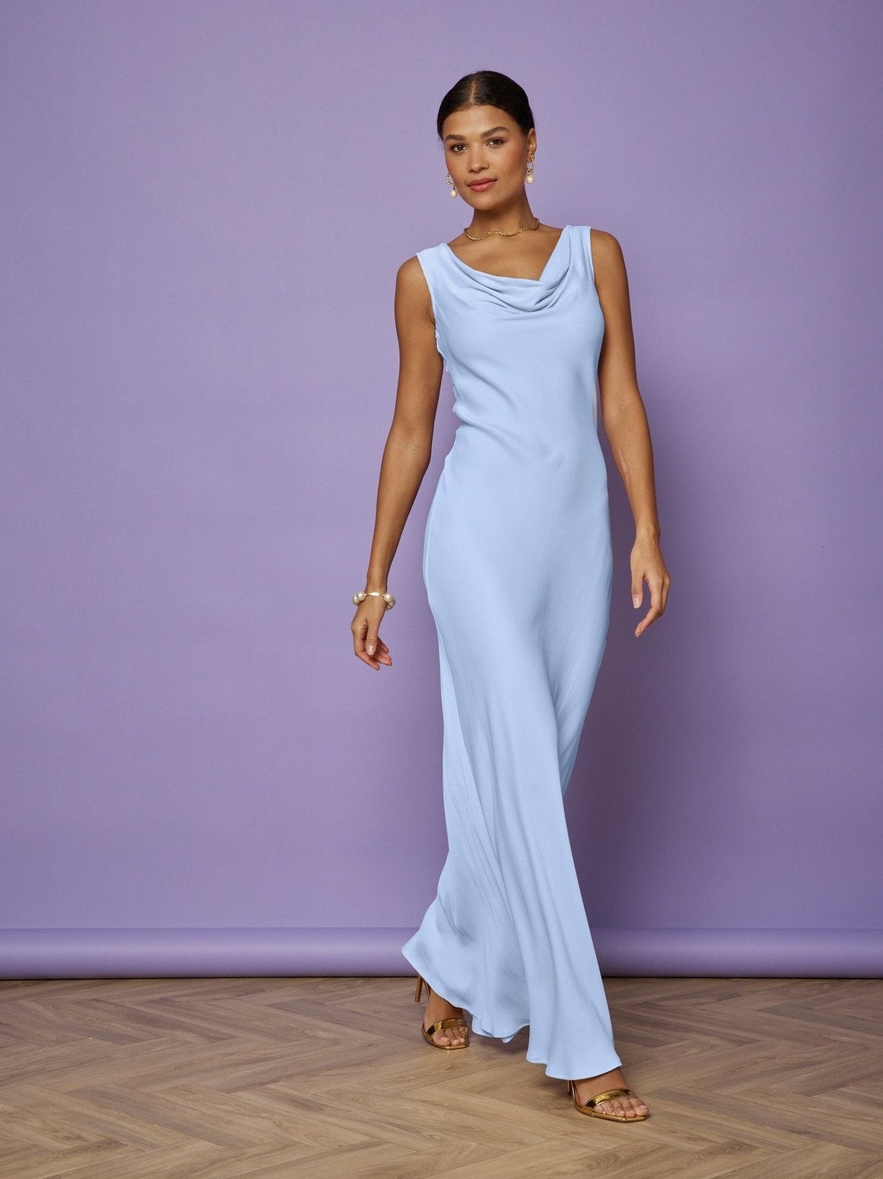 Our Pandy Cornflower Blue Bridesmaid Dress