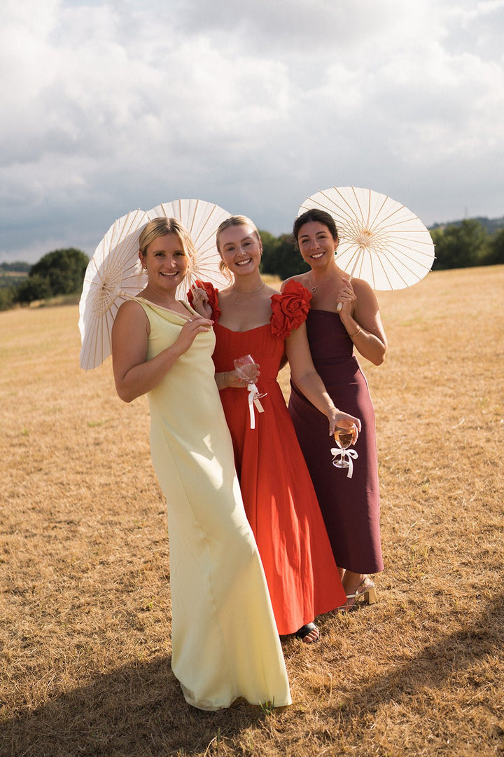 david's bridal cinnamon bridesmaid dresses Pandy Satin Cowl Dress