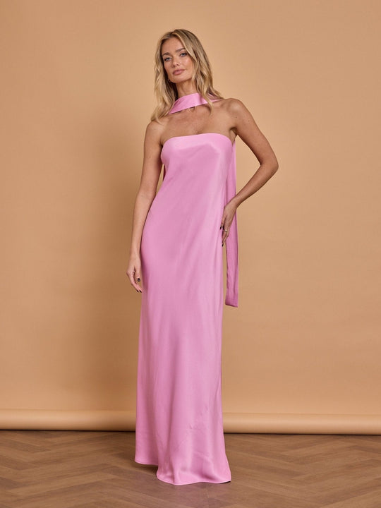 Suki Satin Bridesmaid Dress - Orchid Pink - Maids to Measure