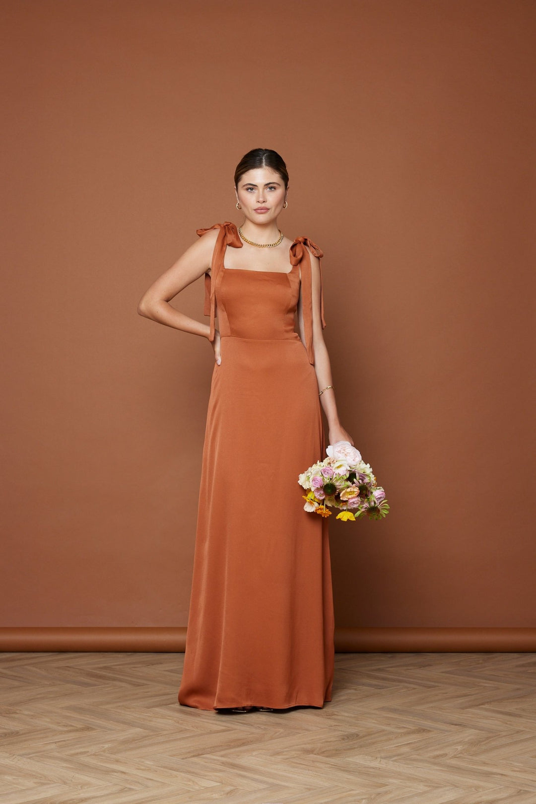 Allegra Burnt Orange Bridesmaid Dress | Maids to Measure UK Allegra Burnt Orange Bridesmaid Dress | Maids to Measure UK