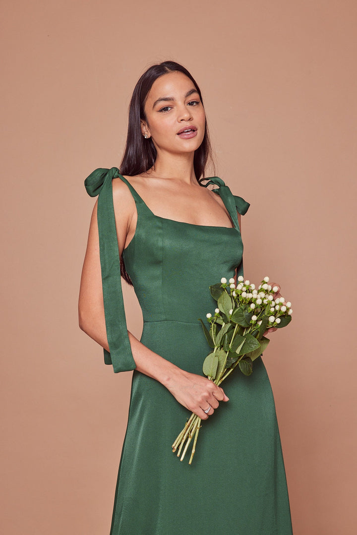 Allegra Forest Green Bridesmaid Dress