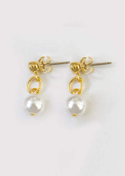 Drop Down Faux Pearl Earrings - Maids to Measure