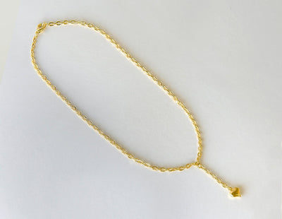 Drop Down Heart Detail Necklace - Maids to Measure