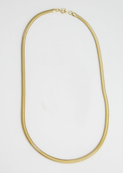 Flat Herringbone Snake Chain (Hailey Bieber necklace) - Maids to Measure
