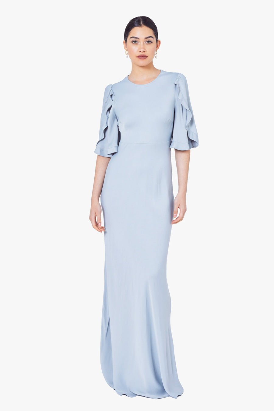 duck egg blue dresses for wedding Ax Paris Duck Egg Blue Dresses For Wedding Duck Egg Frill Hem Strappy Midi Dress