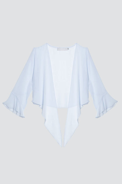 Long sleeve Chiffon Cover Up - Cloud - Maids to Measure