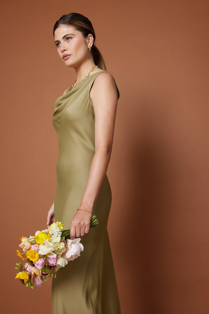Our Pandy Olive Green Bridesmaid Dress | Maids to Measure UK Our Pandy Olive Green Bridesmaid Dress | Maids to Measure UK