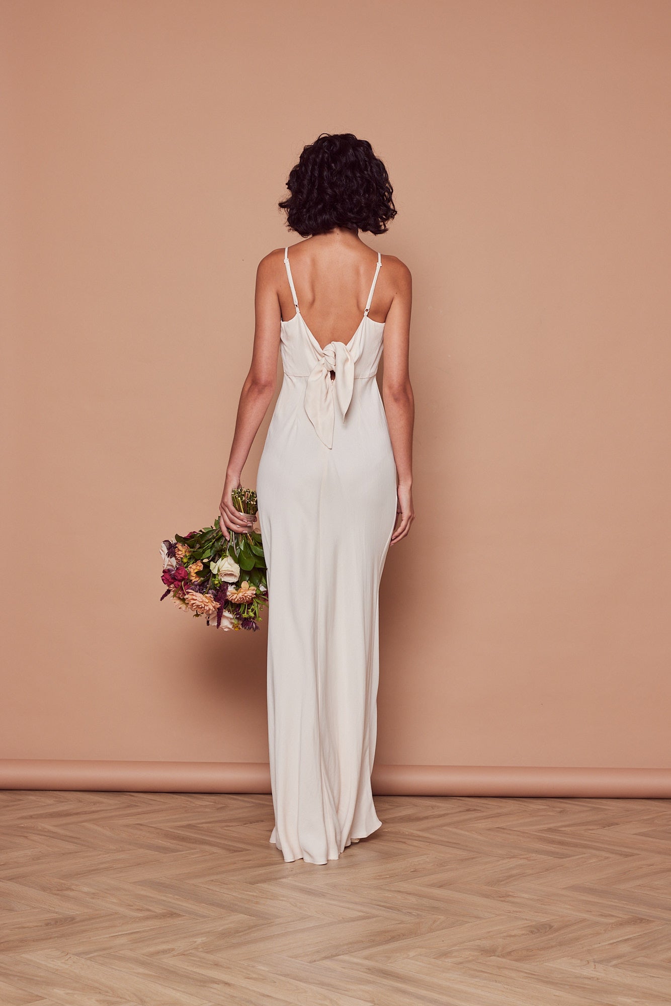 Stella Satin Slip Dress - Champagne Ivory - Maids to Measure