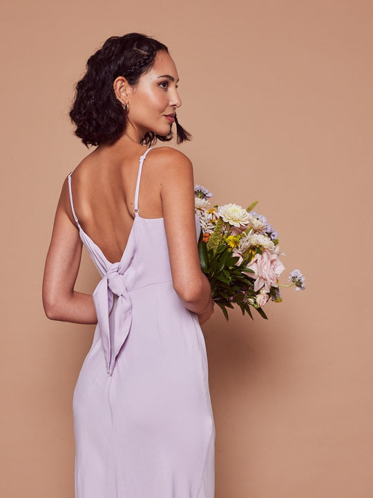 Stella Satin Slip Dress - Lilac - Maids to Measure
