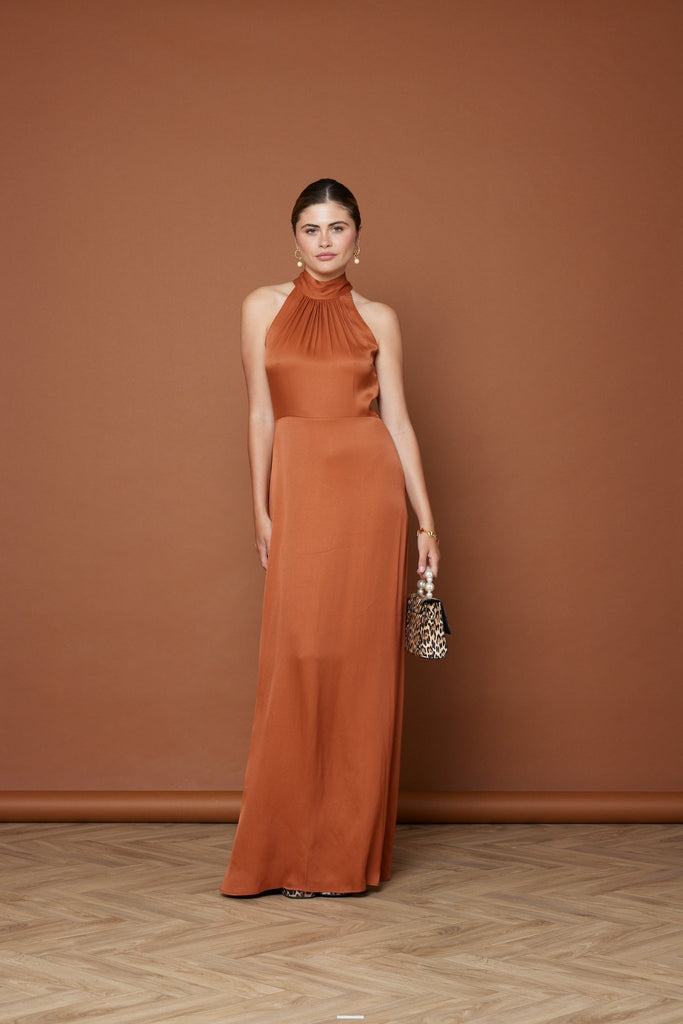 Our Tilly Burnt Orange Bridesmaid Dress | Maids to Measure UK