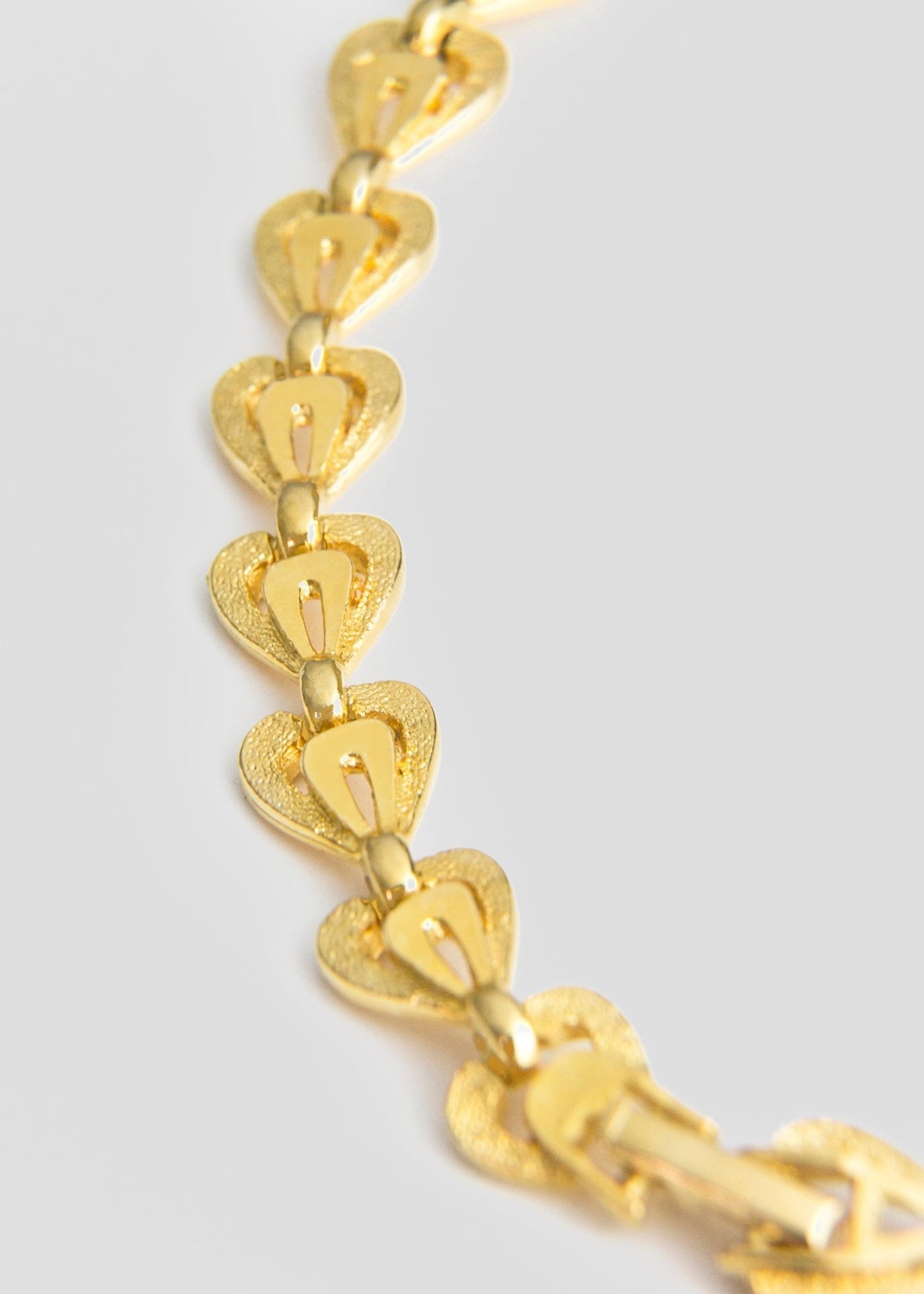 Unique Textured Heart Link Necklace - Maids to Measure